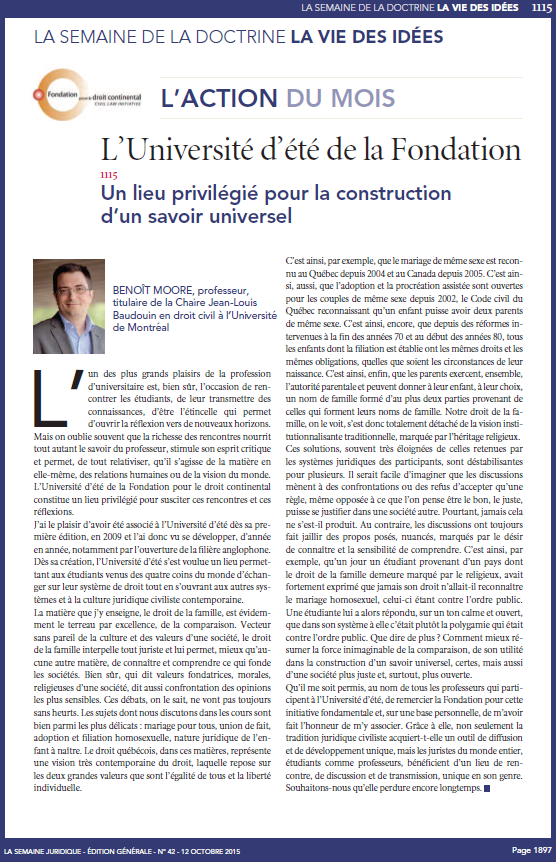 Univ été 2015